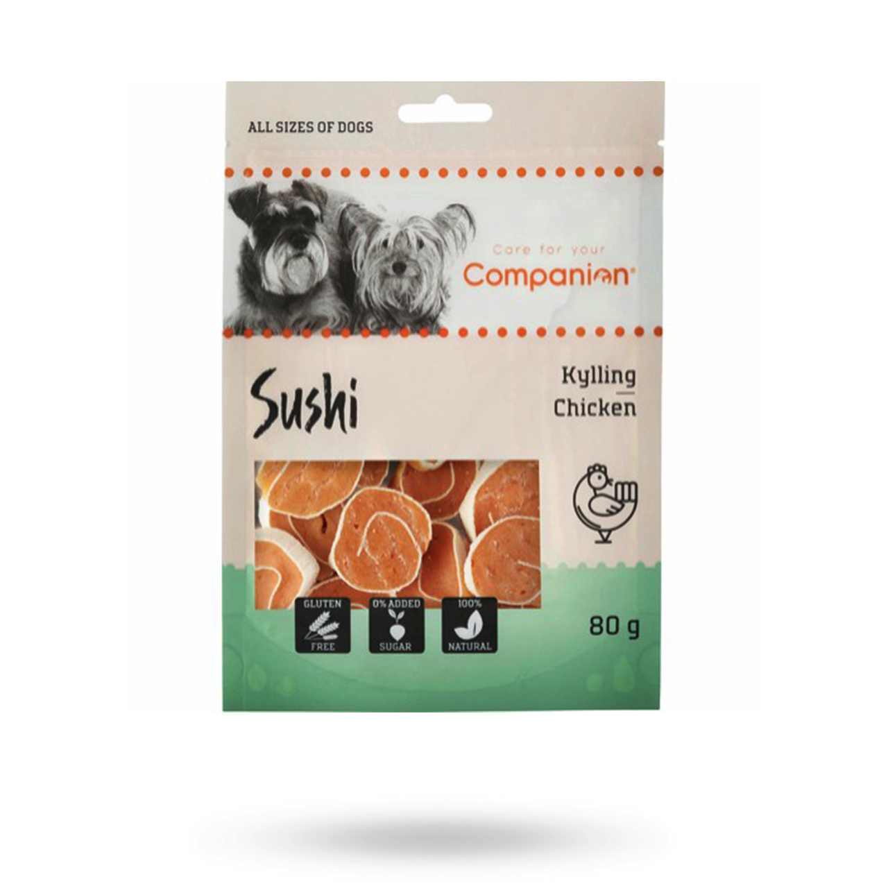 Companion Chicken Sushi 80g - Rask levering & 14 dagers åpent kjøp