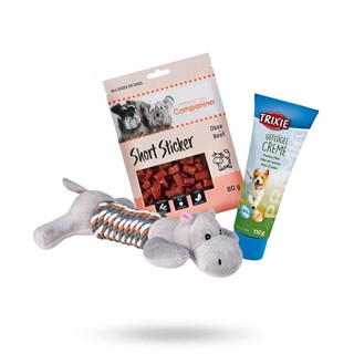 Kit Med Flossdyr, Premio Fuglepaté 110g Og Beef Sticks 80 G