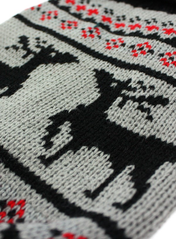 Nordic Reindeer - Strikket Hundegenser