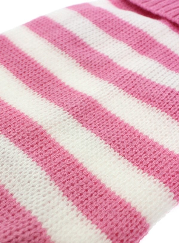 Pink Candy Stripe - Strikket Hundegenser