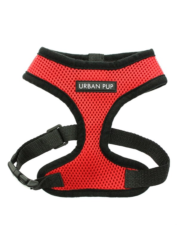 Cherry Red Soft Mesh Hundesele