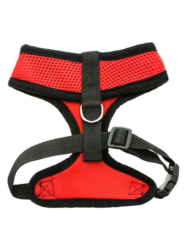 Cherry Red Soft Mesh Hundesele