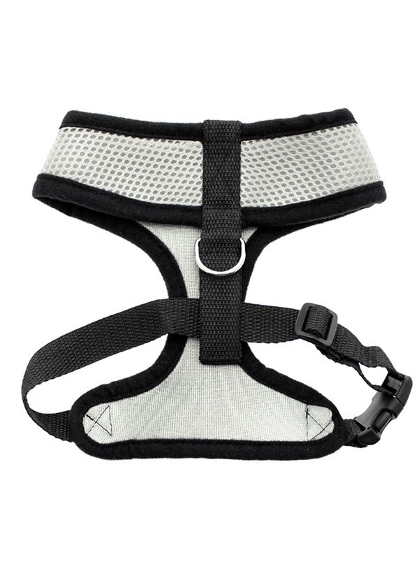Steel Grey Soft Mesh Hundesele