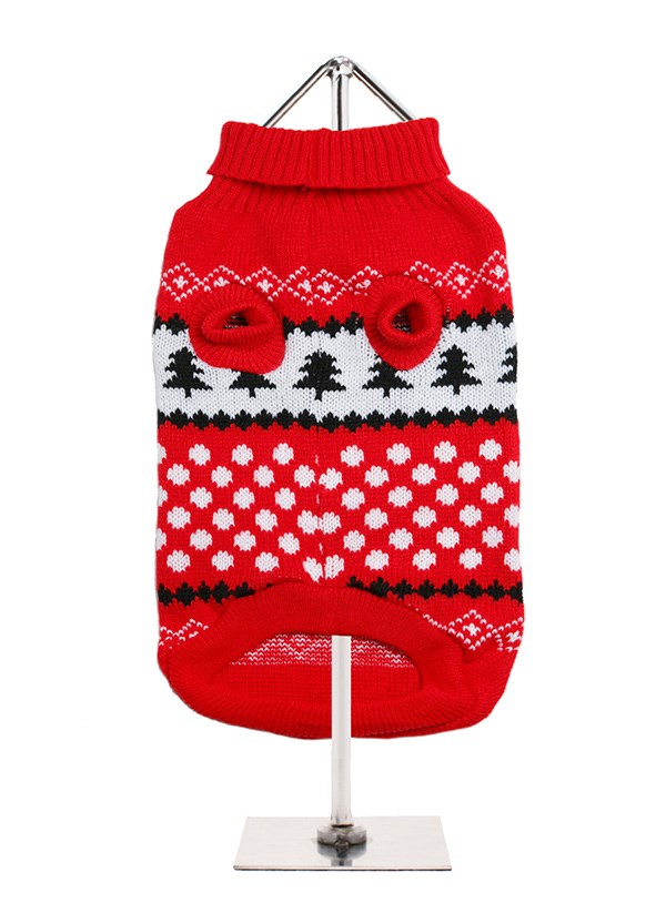 Red / White Snowball Sweater