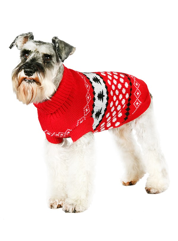 Red / White Snowball Sweater