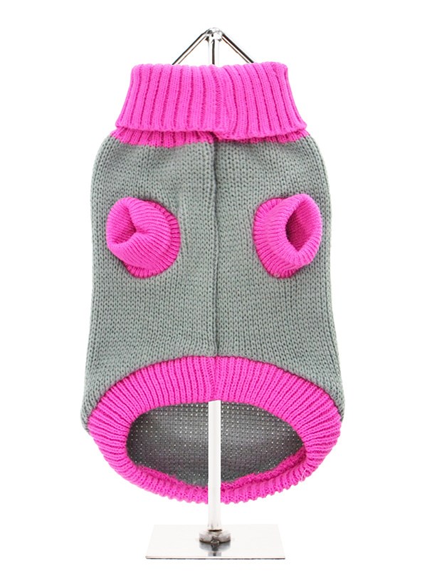 Pink Paw Sweater - Strikket Hundegenser