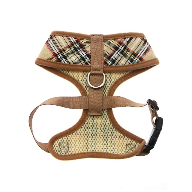 Brown Tartan Hundesele