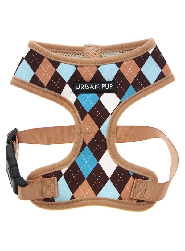 Brown & Blue Argyle - Hundesele