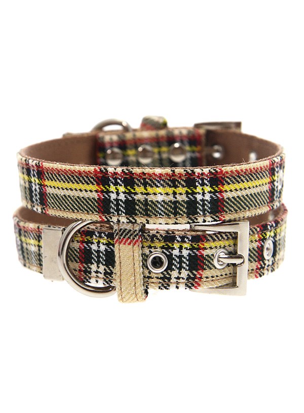 Brown Tartan Hundehalsbånd