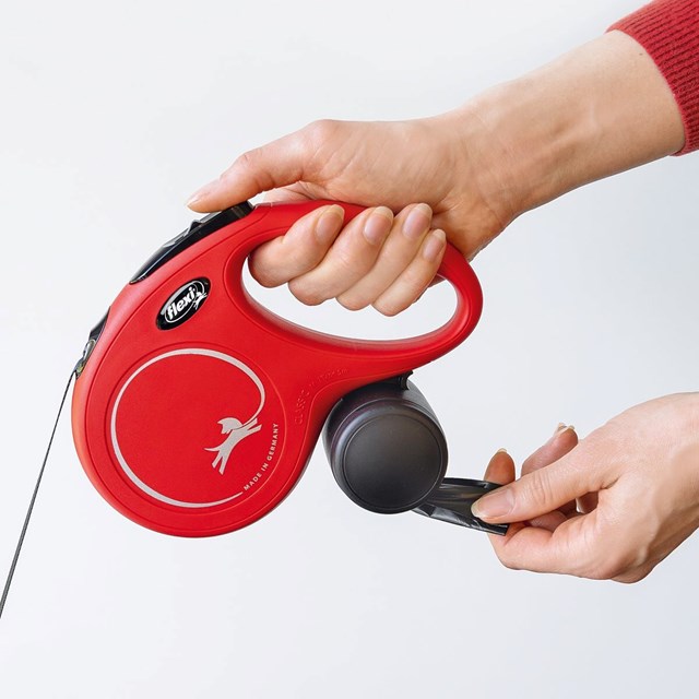 Flexi Multi Box Godbiter- & hundeposeholder - Svart