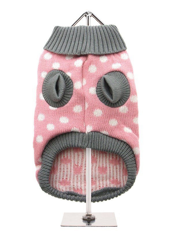 Pink Star - Strikket Hundegenser