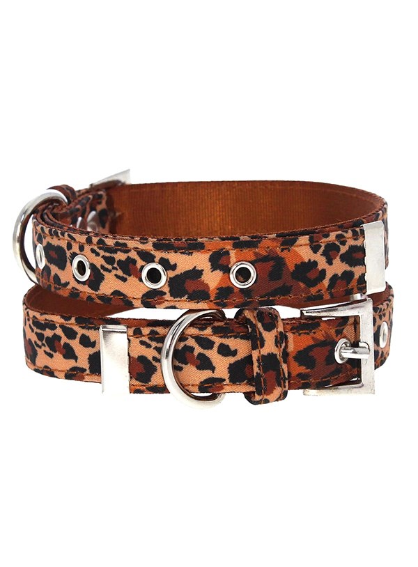 Cheetah Print dog collar