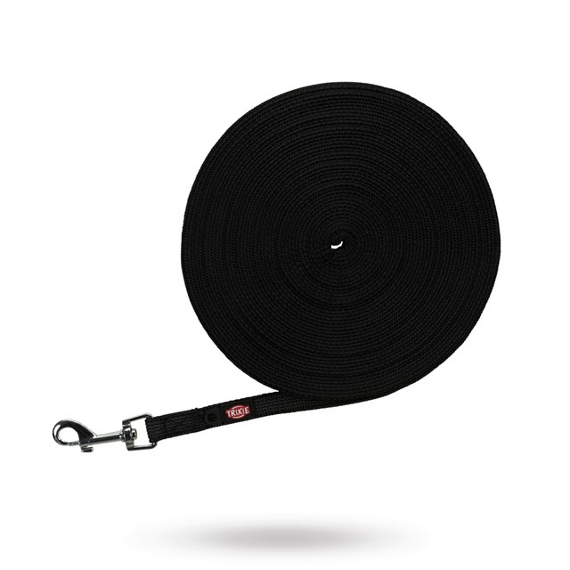 Rubber leash - black