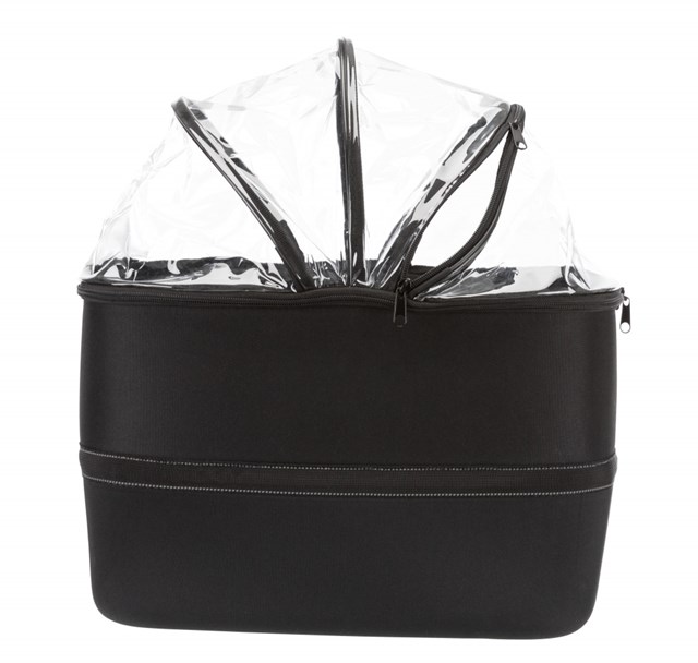 Sykkelkurv Front med netting og regnbeskyttelse - Svart