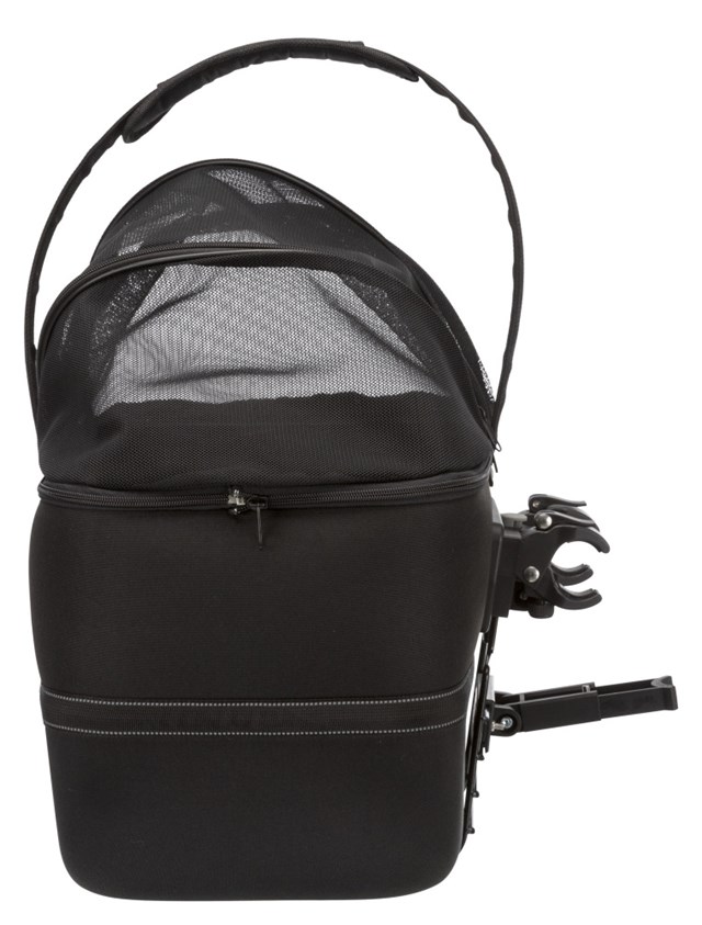 Sykkelkurv Front med netting og regnbeskyttelse - Svart