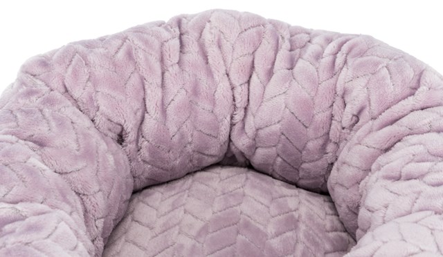 Junior Rund Hundeseng - Grå/Lilla