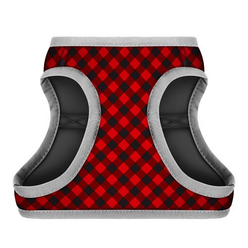 WAUDOG Clothes Soft - Jacket Hundesele Plaid Red