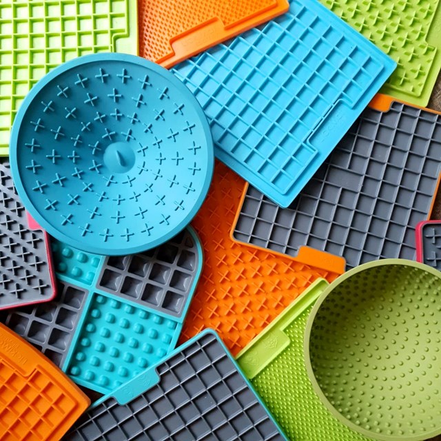 LickiMat Splash Lyseblå Hundeskål Med Sugekopp