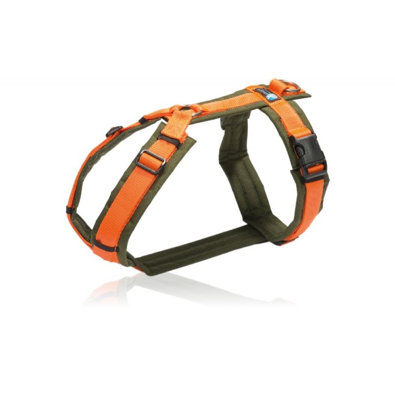 Anny-X Fun Hundesele Olive/Orange - Rask levering & 14 dagers åpent kjøp