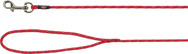 Junior Løpestreng for Valp 4m x 4mm - Rød