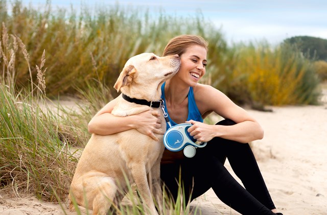 Flexi New Comfort Kobbel Med Bånd 5 m - Blå