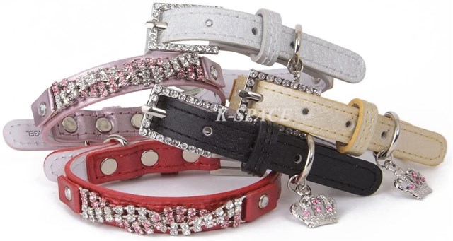 Wavy Crystal Halsbånd - Rød