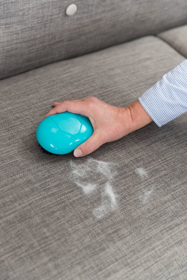 Børste for tekstiler