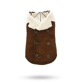 Brown Shearling Aviator Jacket
