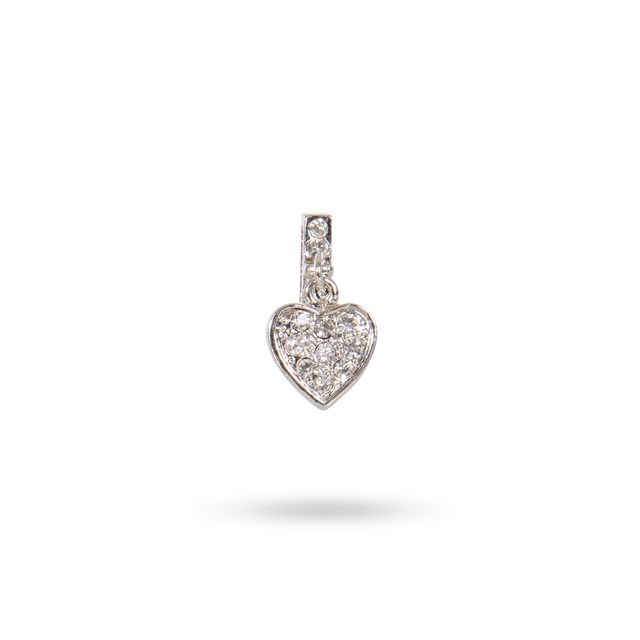 Heart Clear Dangling Charm