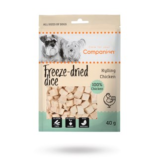Companion Freeze-dried Dice Kylling 40g
