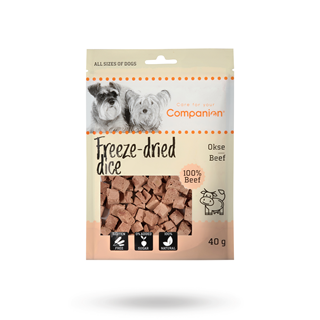 Companion Freeze Dried Dice Nötkött Storfekjøtt 40g