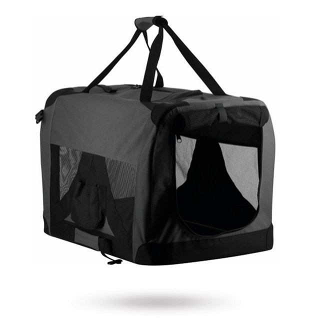 Companion Pet Soft Crate Transportbur - Grå/Sort