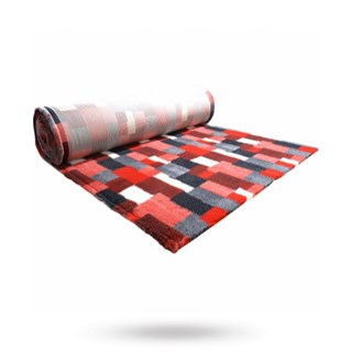 Companion Profleece Hundeteppe - Rød/hvit/grå 100x75 Cm