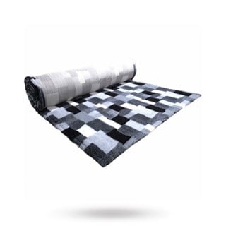 Companion Profleece Hundeteppe - Svart/grå/hvit 100x75 Cm