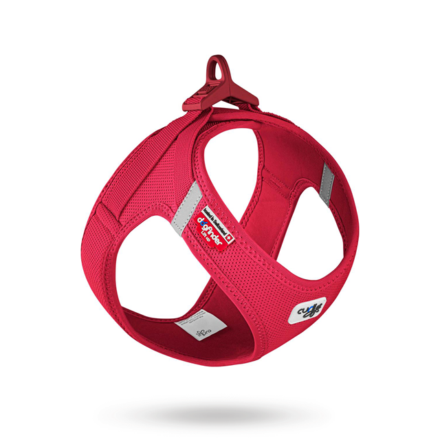 Curli Vest Clasp Air-Mesh Hundesele - RØD