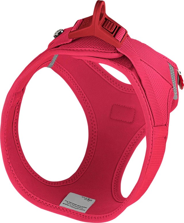 Curli Vest Clasp Air-Mesh Hundesele - RØD