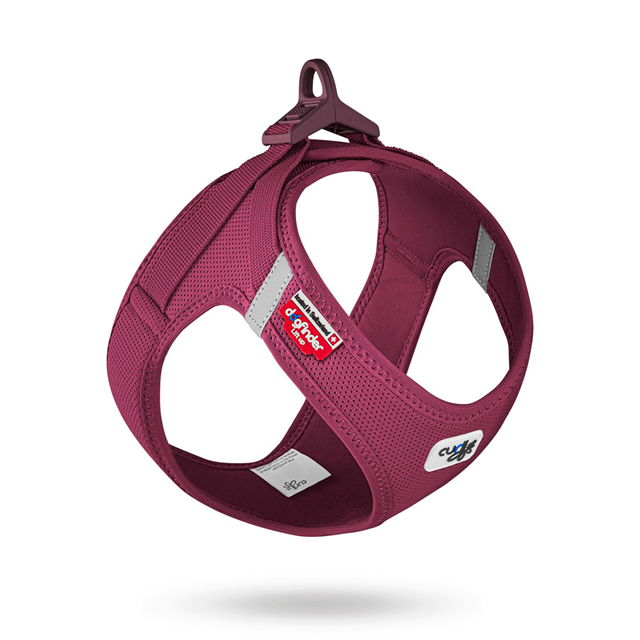 Curli Vest Clasp Air-Mesh Hundesele - Ruby
