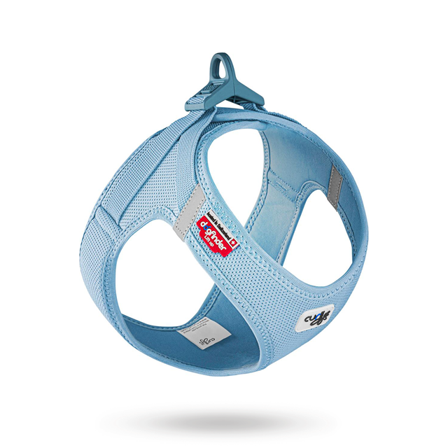 Curli Vest Clasp Air-Mesh Hundesele - Sky blue