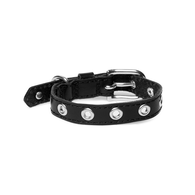 ROCK Black - Lærhalsbånd