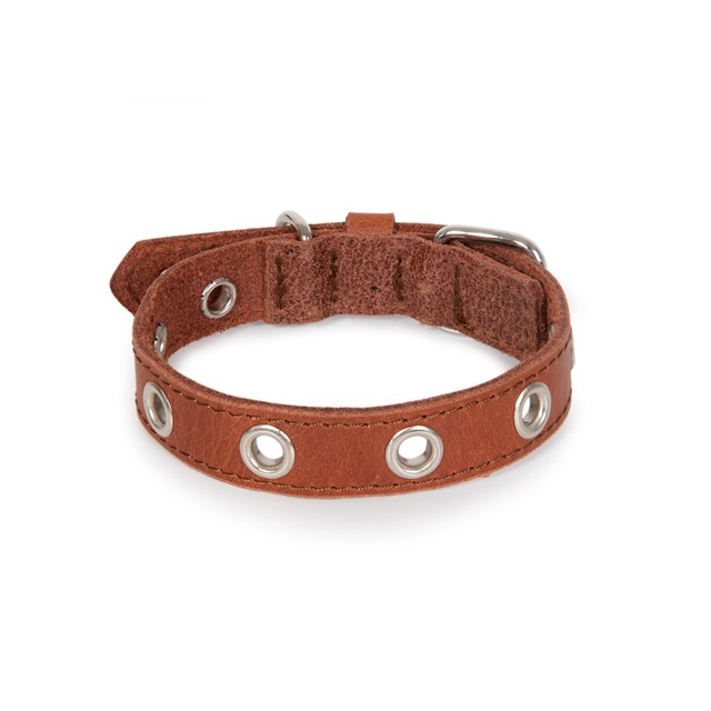 ROCK Brown - Lærhalsbånd