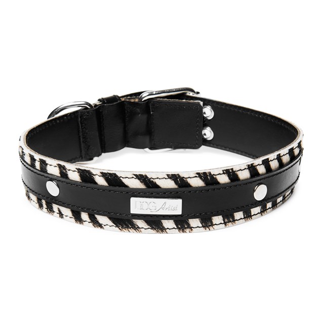 LUCKY ZEBRA - Lærhalsbånd