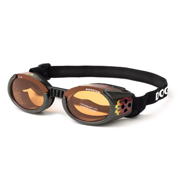 Hundebriller ILS - Racing Flames / Orange Lens