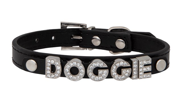 Personlig Hundehalsbånd Svart