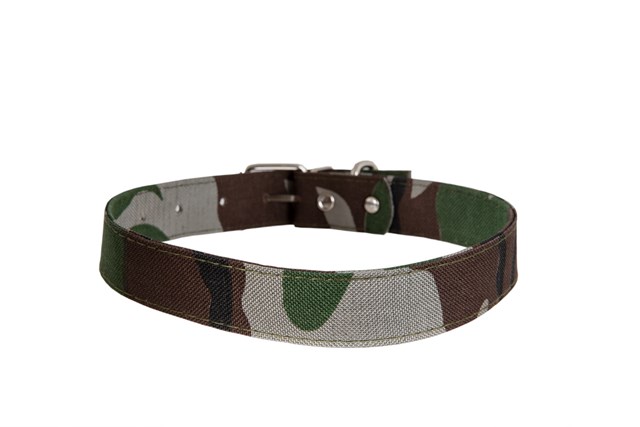 Personlig Hundehalsbånd 3 cm - Camo