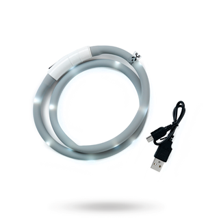 Dogman Led Halsbånd Grå