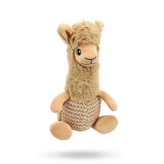 Dogman Cozyalpaca Beige - Myk Hundeleke Med Pip