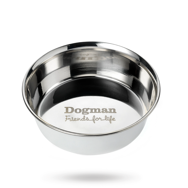 Dogman Hundeskål Heavy Rustfri Hvit