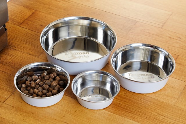 Dogman Hundeskål Heavy Rustfri Hvit