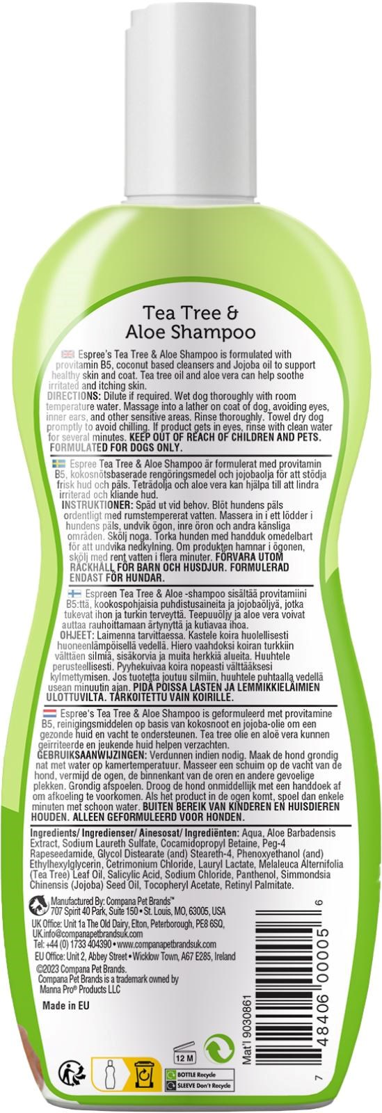 Espree Tea Tree & Aloe Sjampo 355 ml