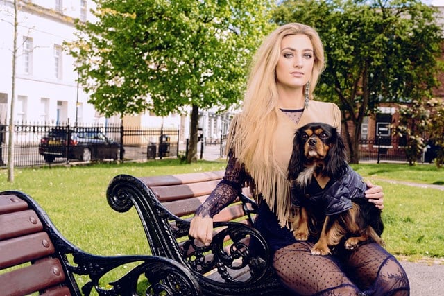 Navy Quilted Town & Country - Hundejakke